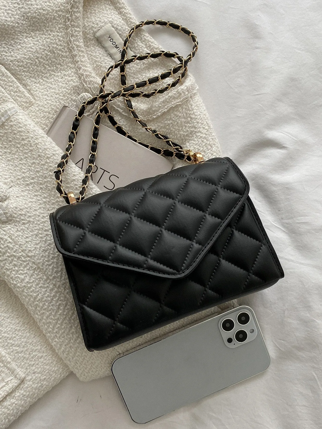 Mini Quilted Flap Chain Square Bag- FD ⚡