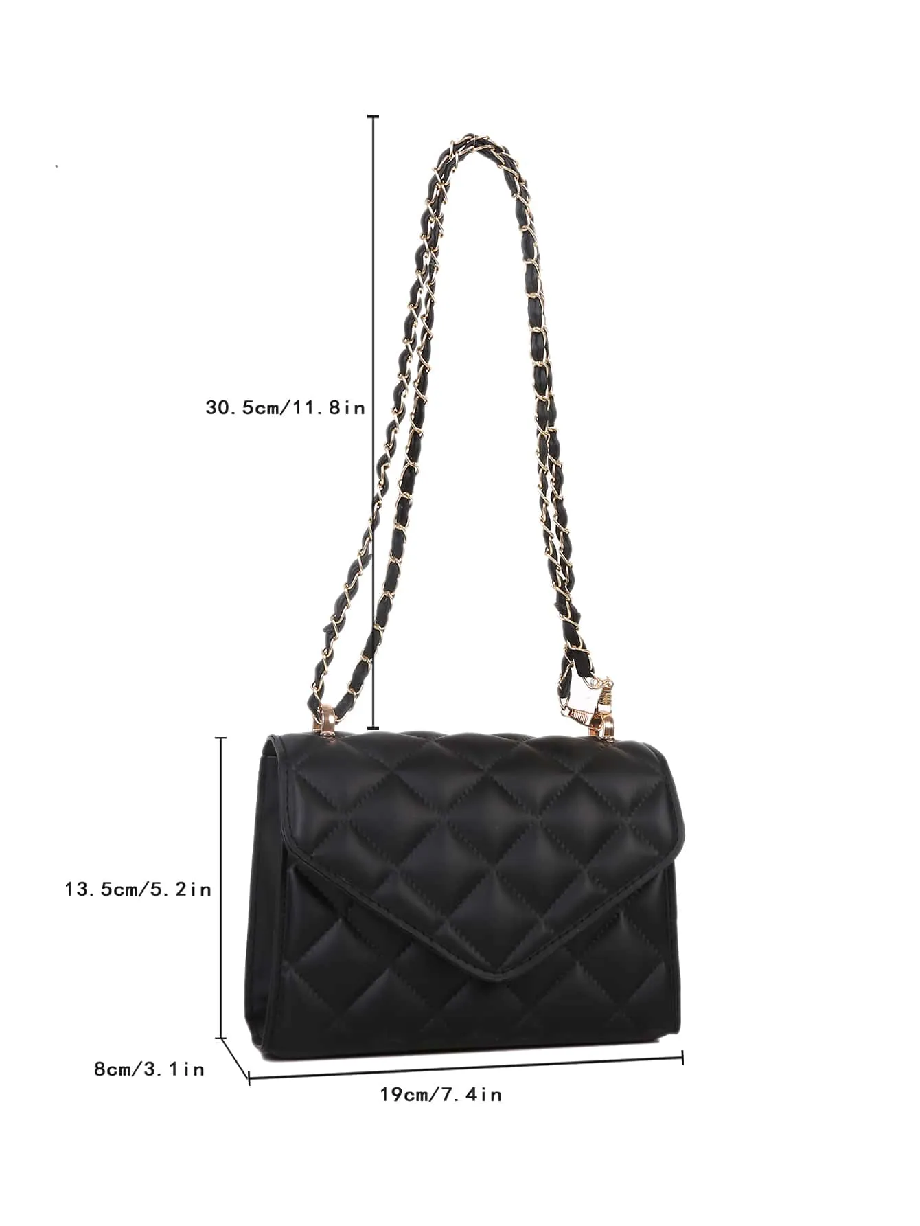 Mini Quilted Flap Chain Square Bag- FD ⚡