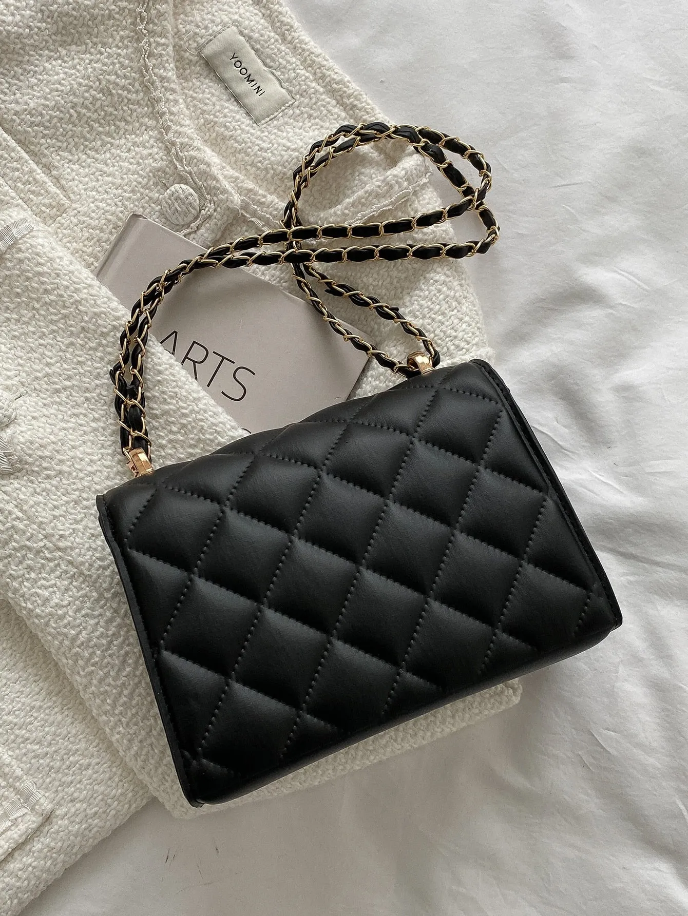 Mini Quilted Flap Chain Square Bag- FD ⚡