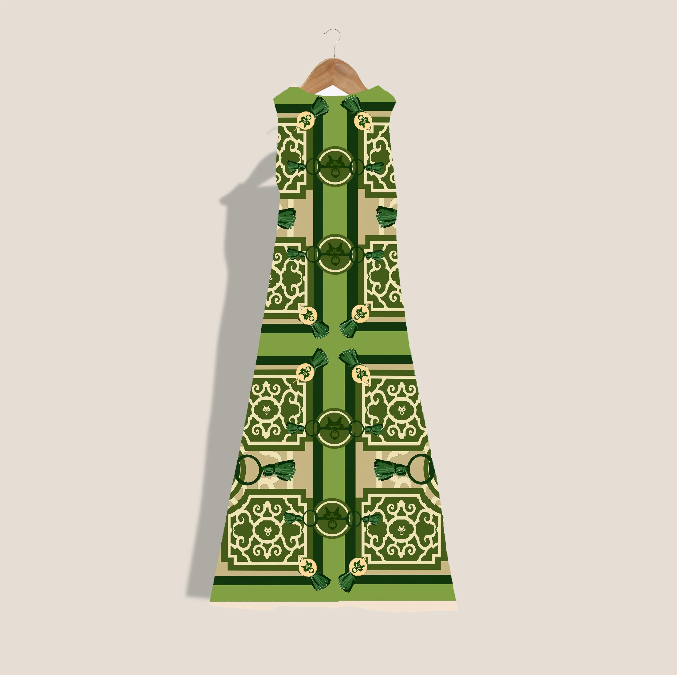 MME. COURT GARDEN DRESS - ENVY