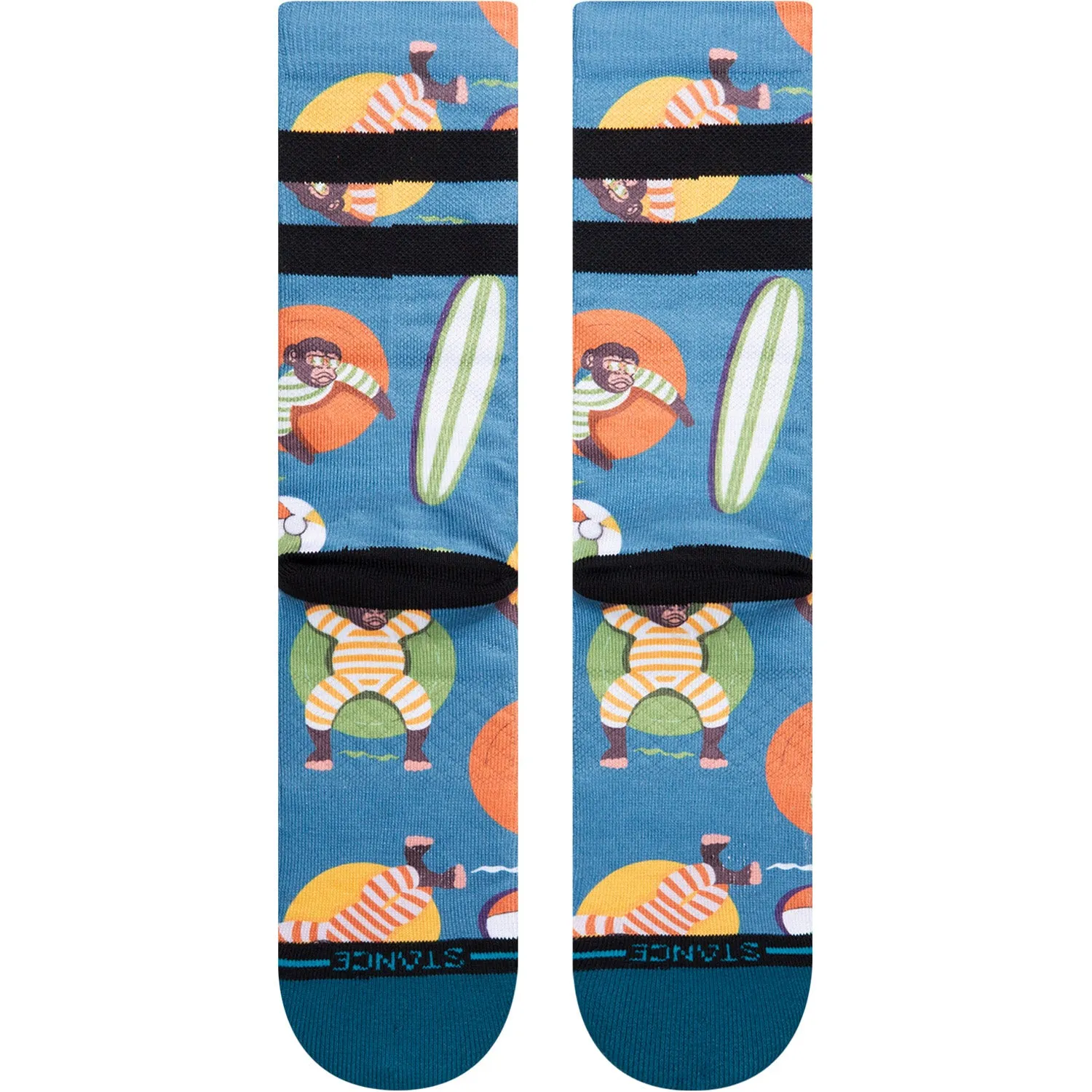 Monkey Chillin Crew Sock