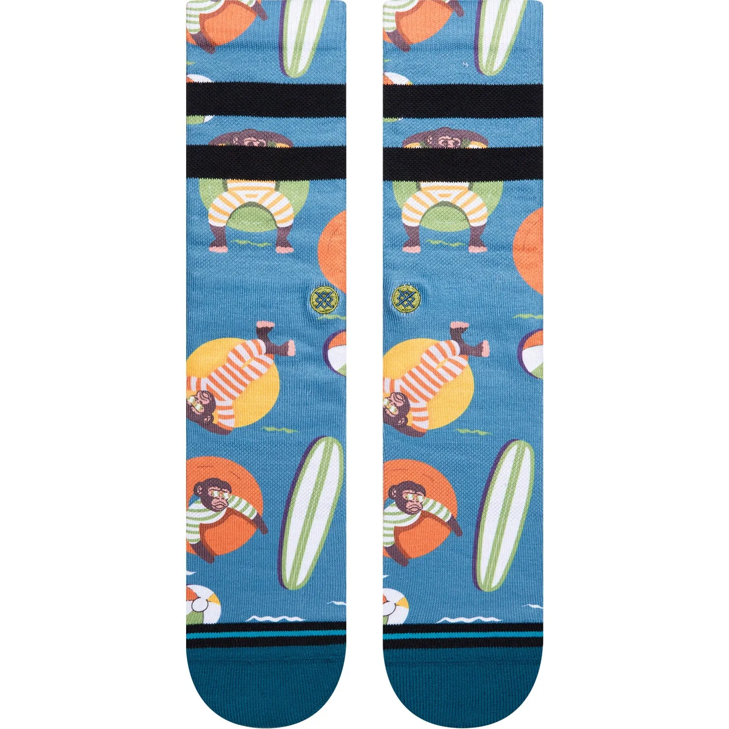 Monkey Chillin Crew Sock