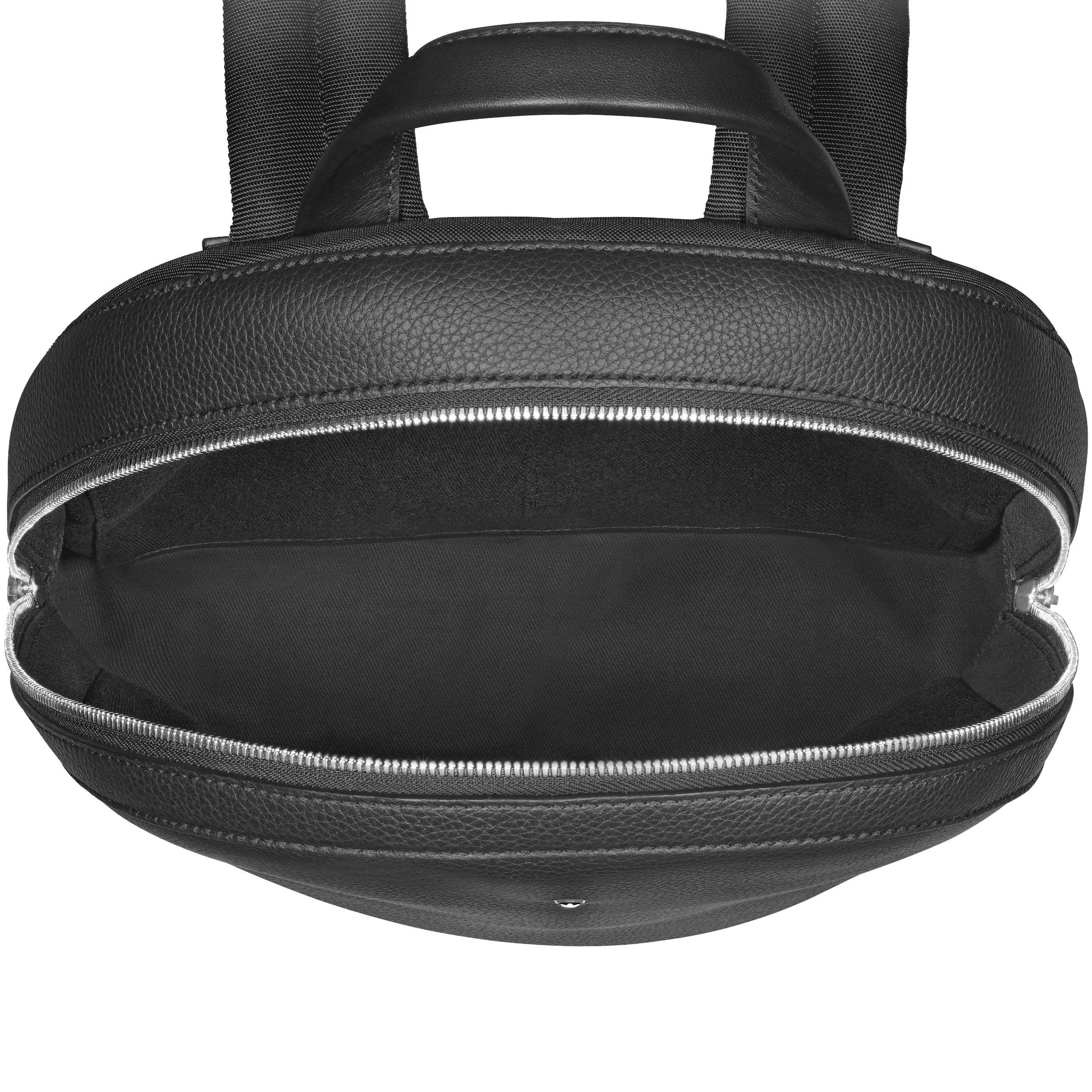 Montblanc thin backpack meisterstück soft grain black 126235