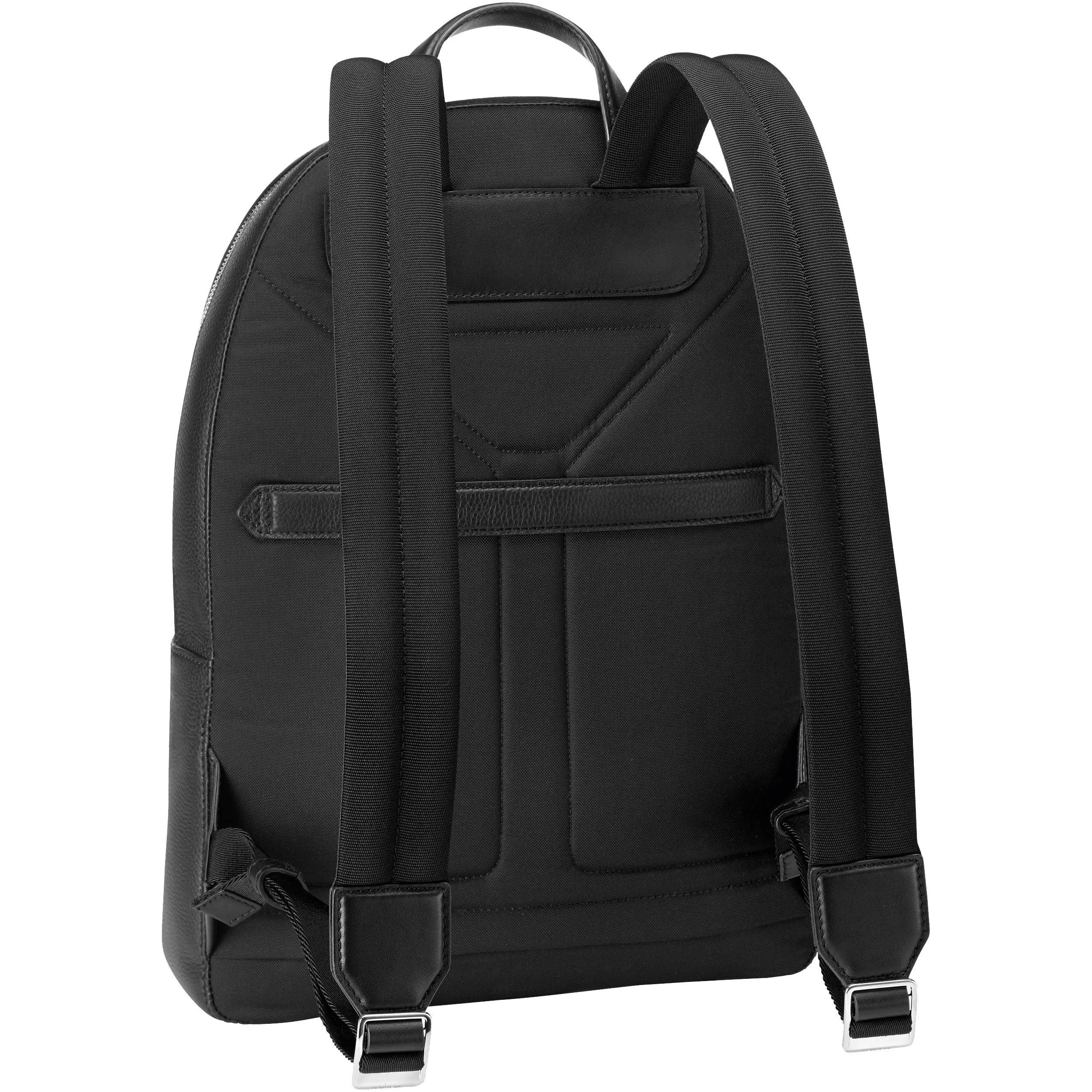 Montblanc thin backpack meisterstück soft grain black 126235