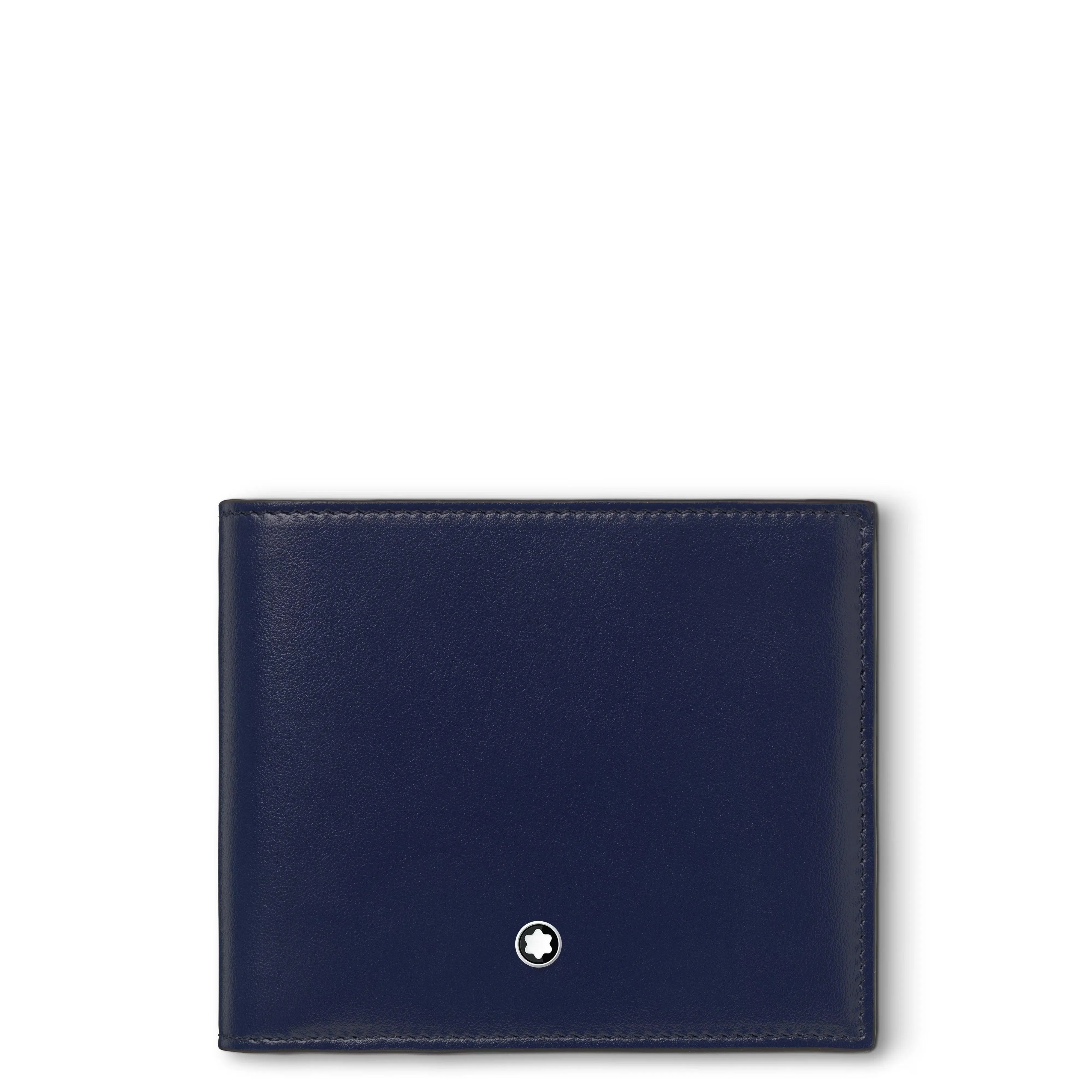 Montblanc wallet with 4cc meisterstück ink blue 131934 coin holder
