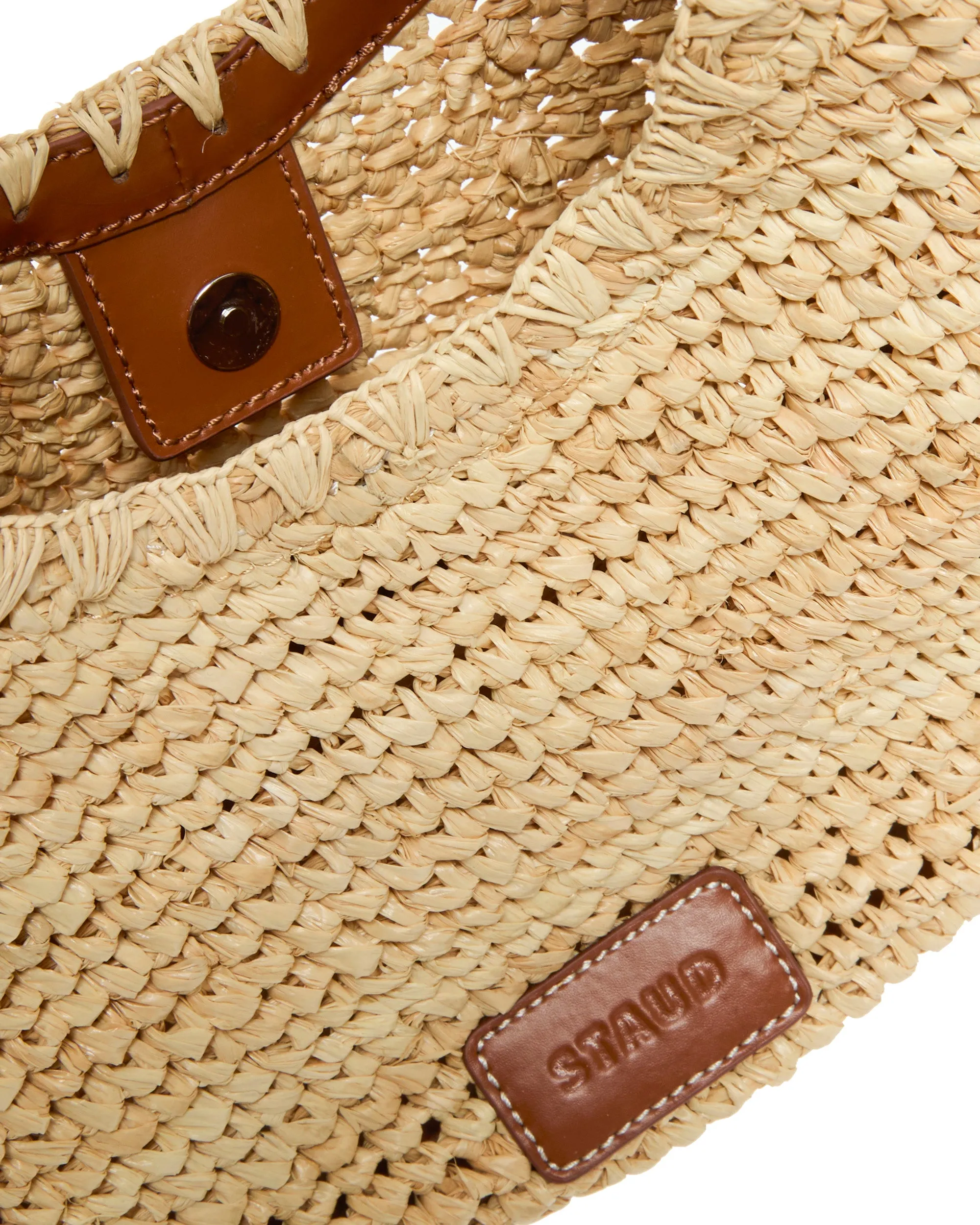 Moon Raffia Tote Bag
