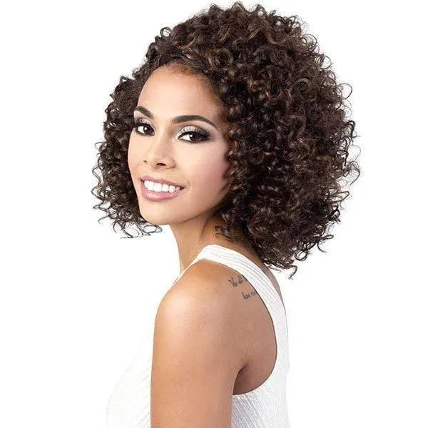 Motown Tress Synthetic Hair Deep Part Super Glam Let's Lace Wig - L. DORA