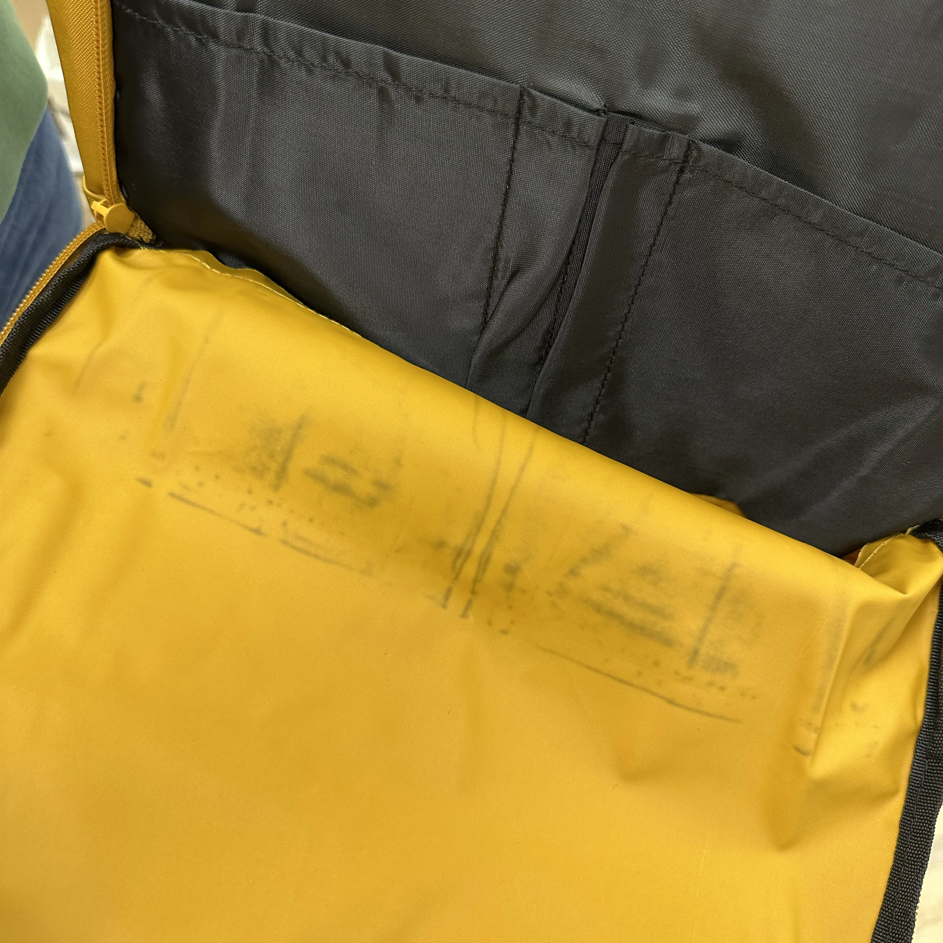 Mustard Laptop Roll-Top Backpack / B-Stock