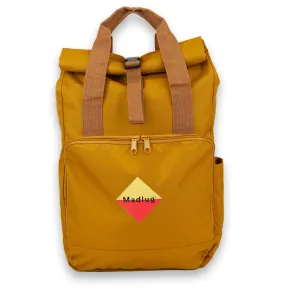 Mustard Laptop Roll-Top Backpack / B-Stock