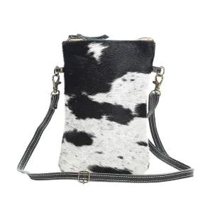 Myra Bag Black & White Crossbody Bag