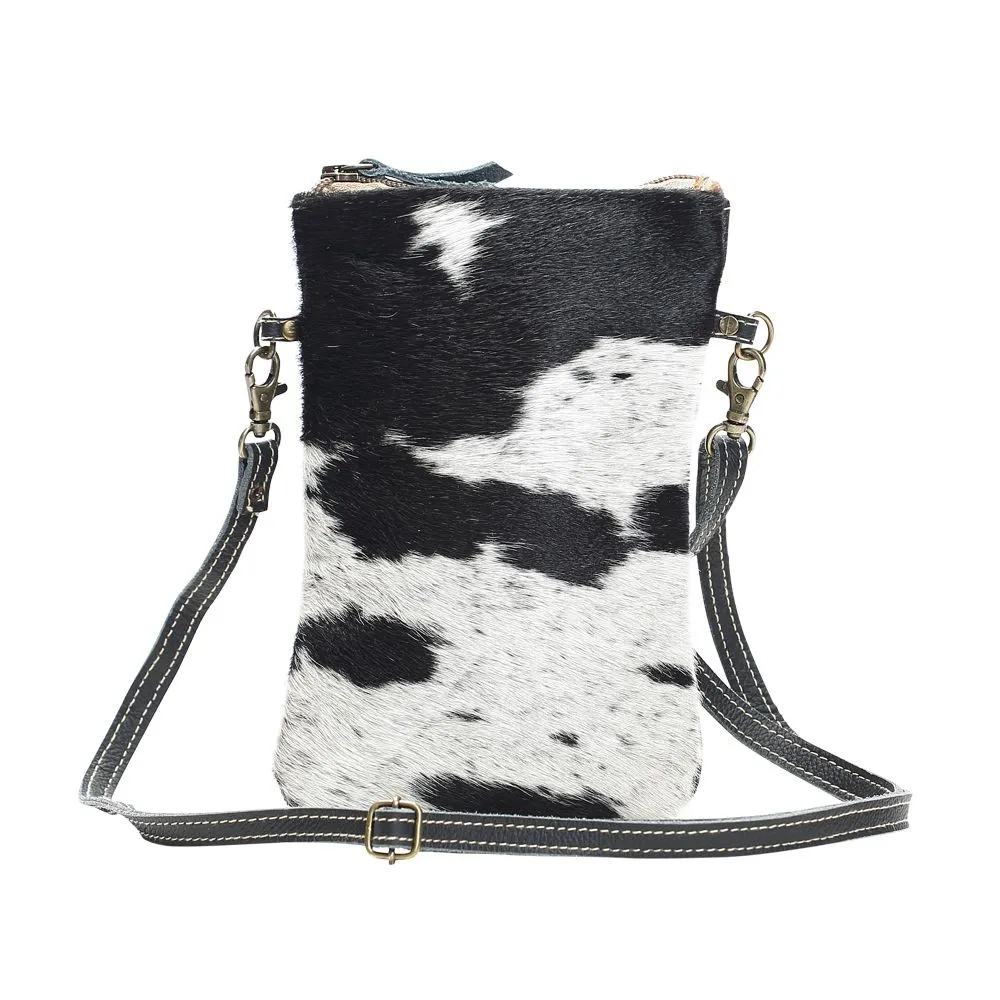 Myra Bag Black & White Crossbody Bag