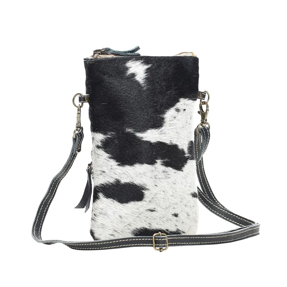 Myra Bag Black & White Crossbody Bag