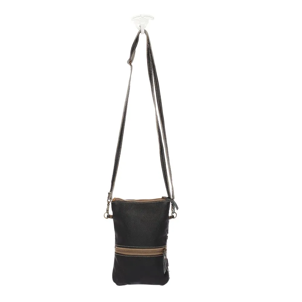 Myra Bag Black & White Crossbody Bag