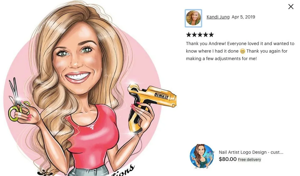 Nail Artist Logo Design