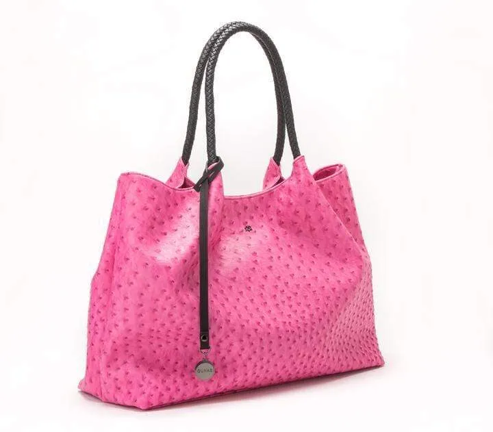 Naomi Vegan Leather Tote Bag | Hot Pink