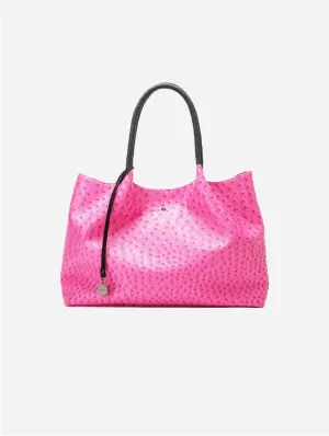 Naomi Vegan Leather Tote Bag | Hot Pink