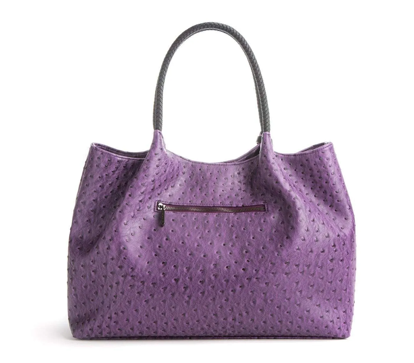 Naomi Vegan Leather Tote Bag | Purple