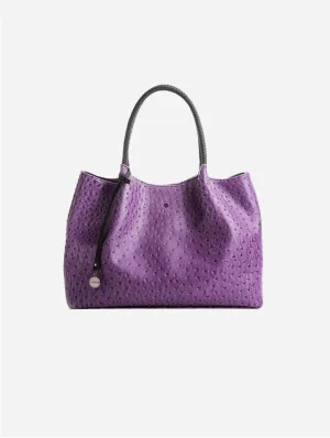 Naomi Vegan Leather Tote Bag | Purple