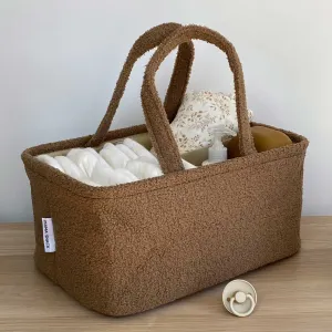 Nappy Caddy - Teddy Fleece - Walnut