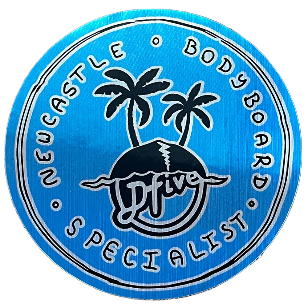 NBS METALLIC STICKERS - 13CM