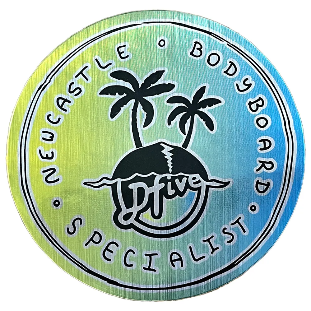 NBS METALLIC STICKERS - 13CM