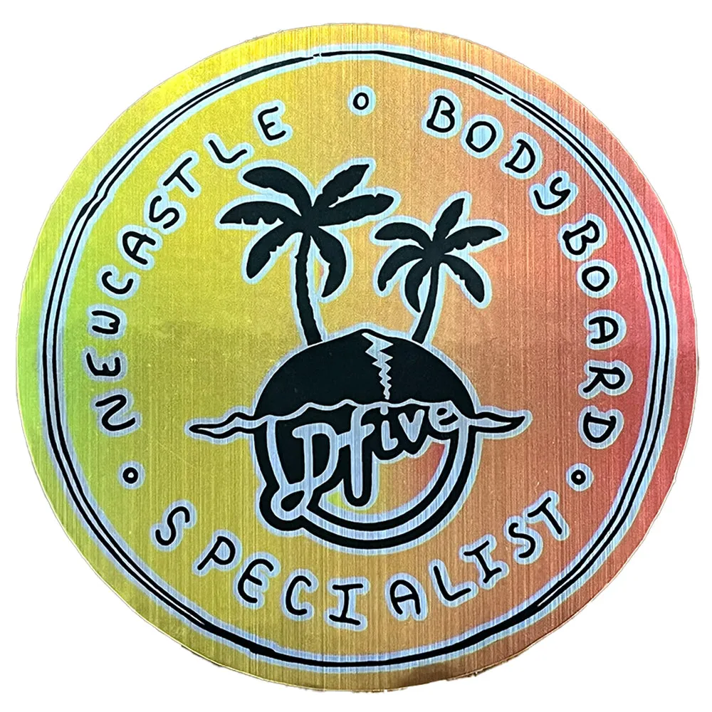 NBS METALLIC STICKERS - 13CM