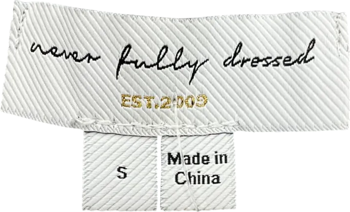 Never Fully Dressed Zazi Jumper Metallic UK S