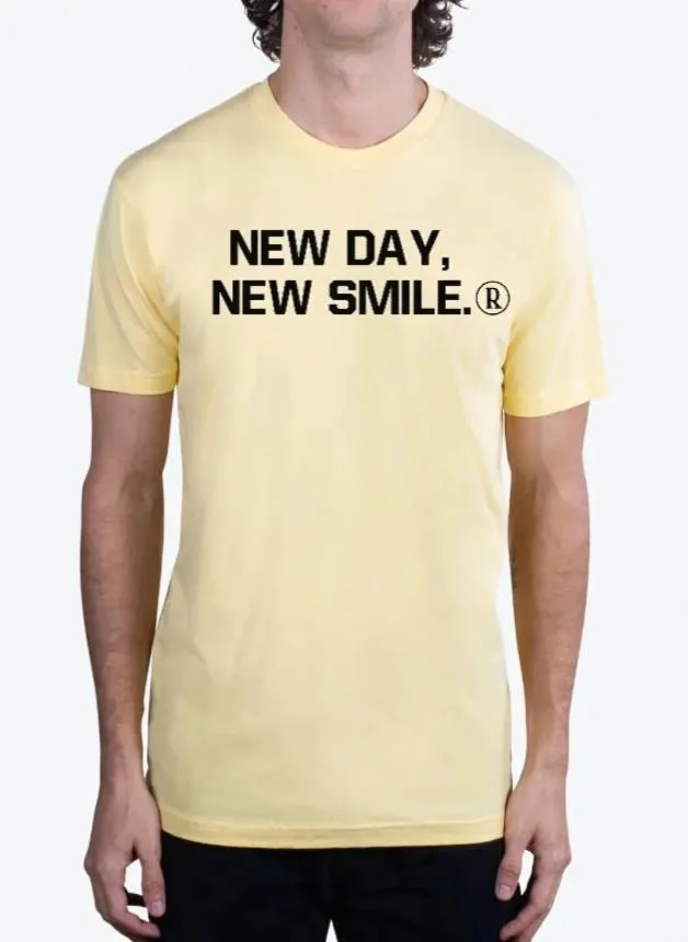 New Day, New Smile.® Men's BANANA CREAM Tee