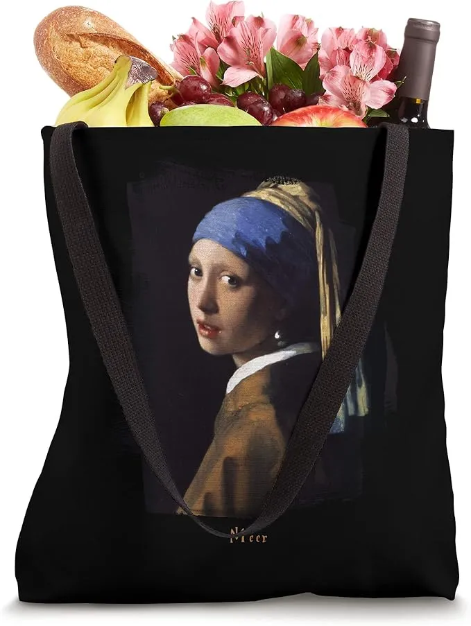 NEW Girl With a Pearl Earring Famous Painting Tote Bag