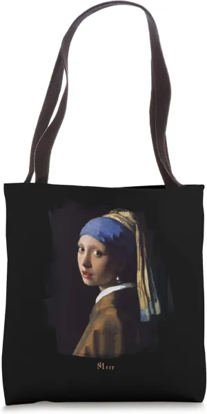 NEW Girl With a Pearl Earring Famous Painting Tote Bag