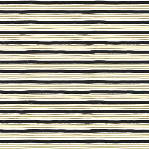 Nightfall, Painterly Stripes in Black Metallic