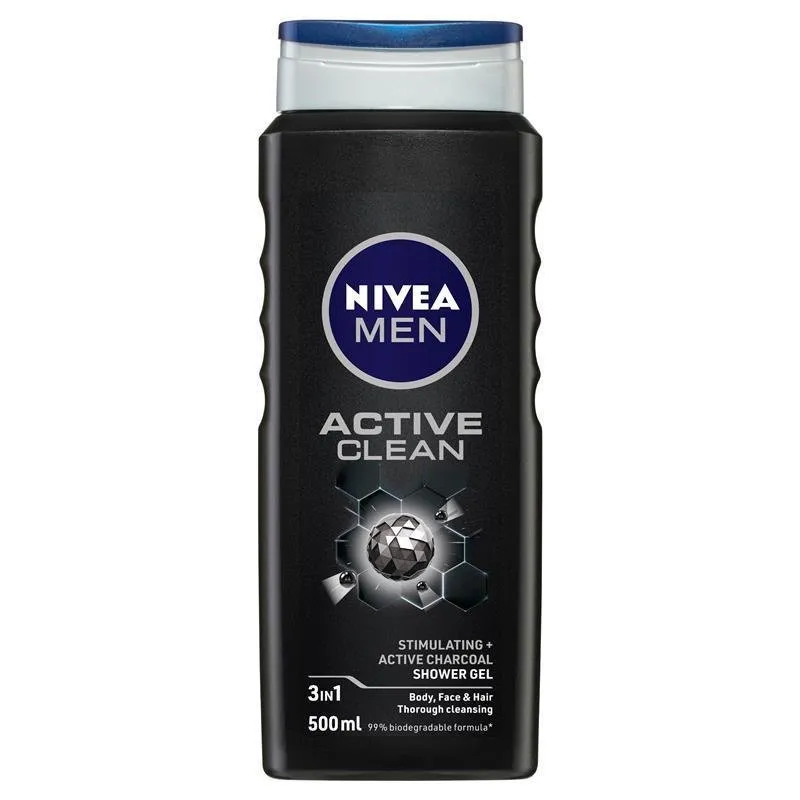 Nivea Men Active Clean Shower Gel 500mL