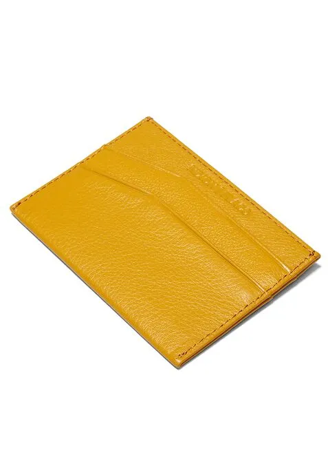 Nixon Flaco Leather Card Wallet - Yellow
