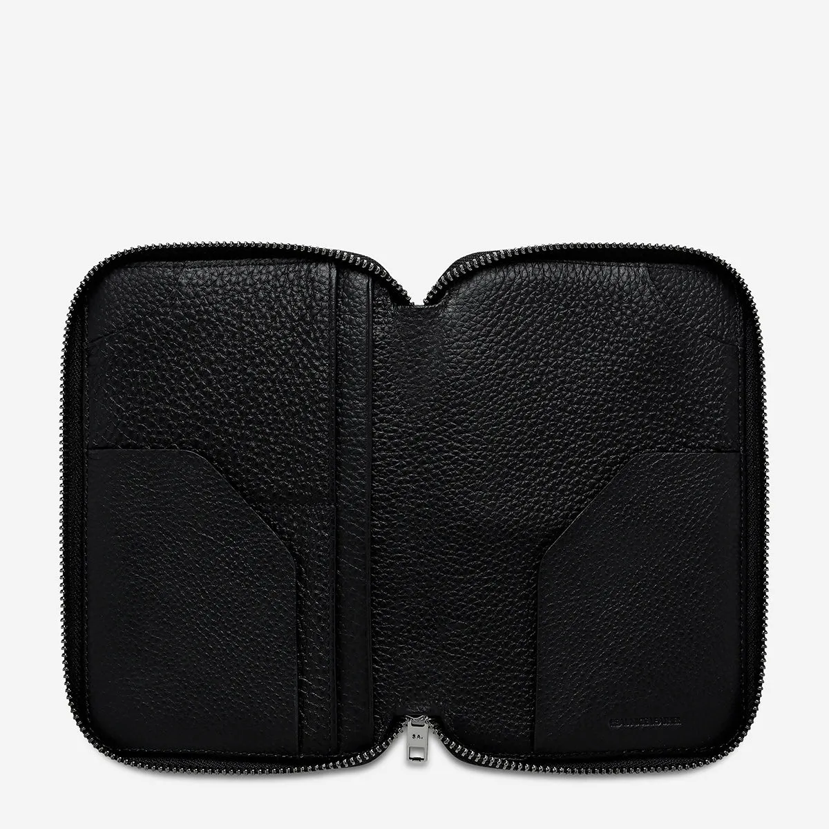 Nowhere To Be Found Passport Wallet - Black