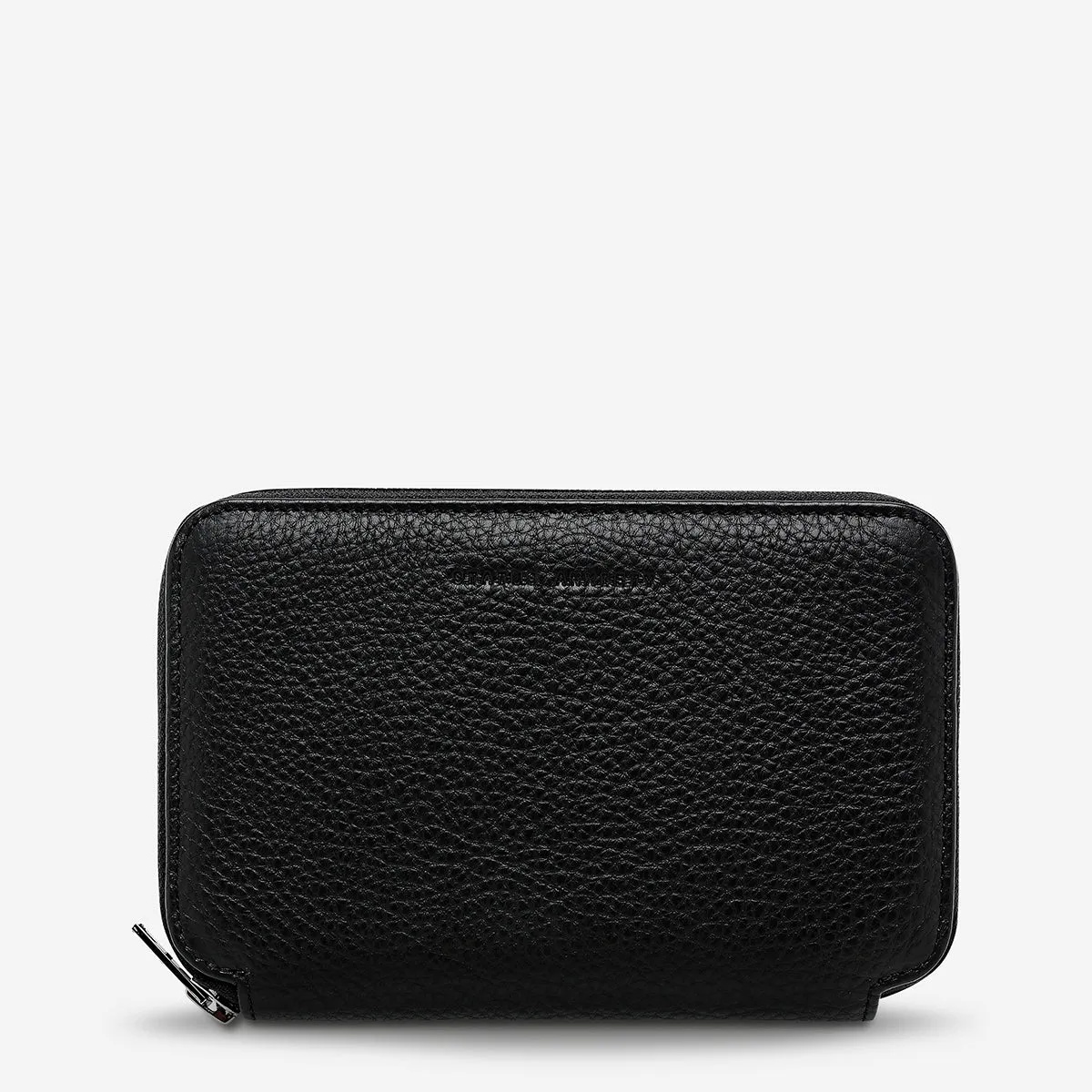 Nowhere To Be Found Passport Wallet - Black