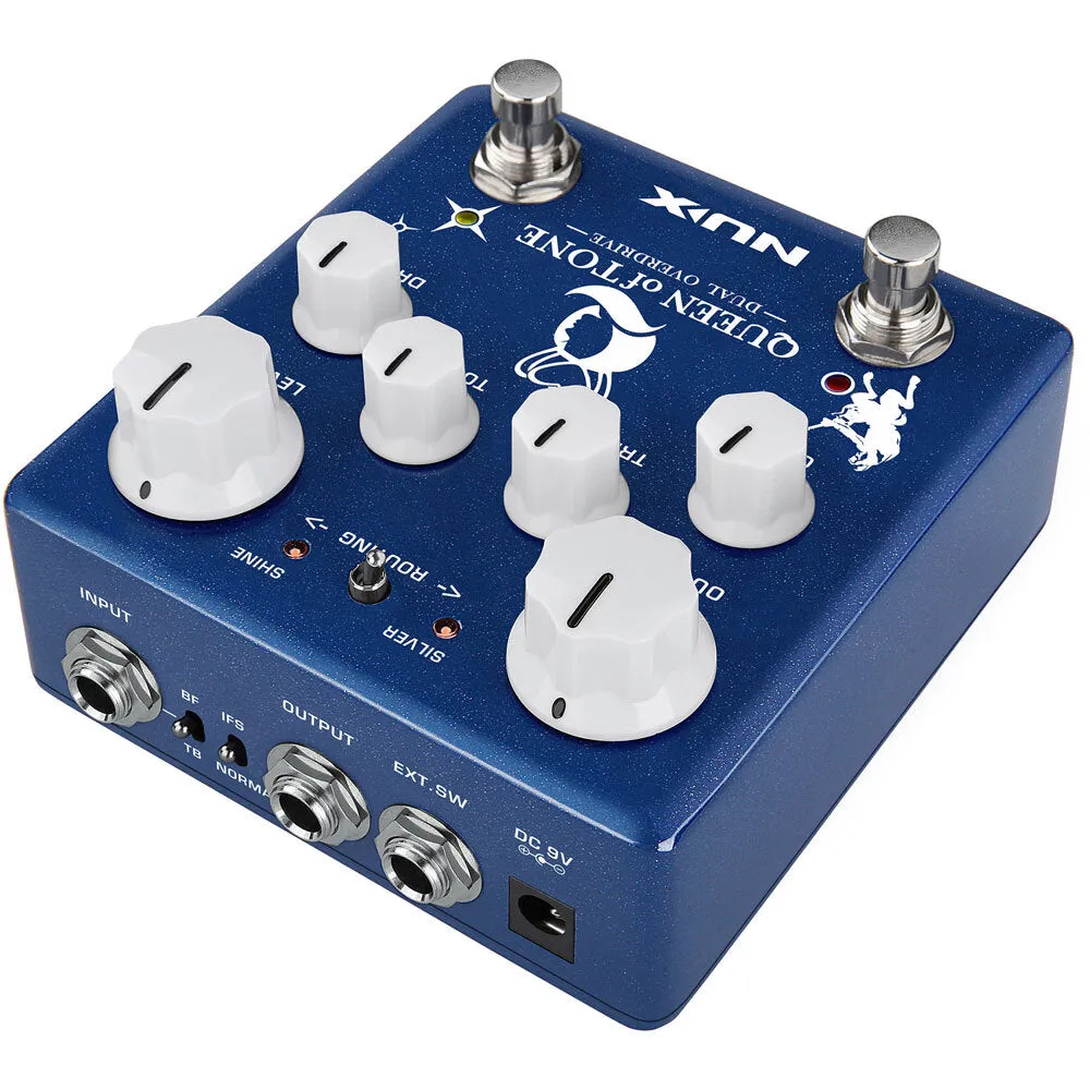 NUX Verdugo Series Queen Of Tone Dual Overdrive Effects Pedal