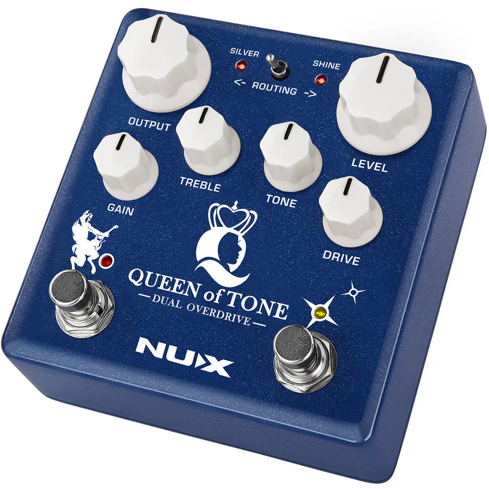 NUX Verdugo Series Queen Of Tone Dual Overdrive Effects Pedal