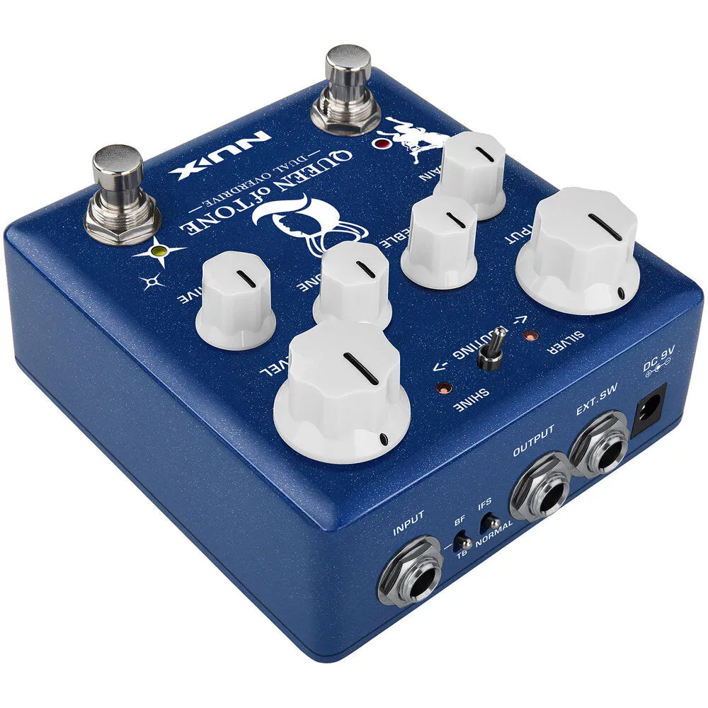 NUX Verdugo Series Queen Of Tone Dual Overdrive Effects Pedal