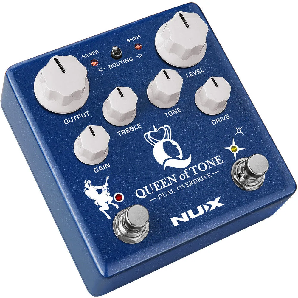 NUX Verdugo Series Queen Of Tone Dual Overdrive Effects Pedal