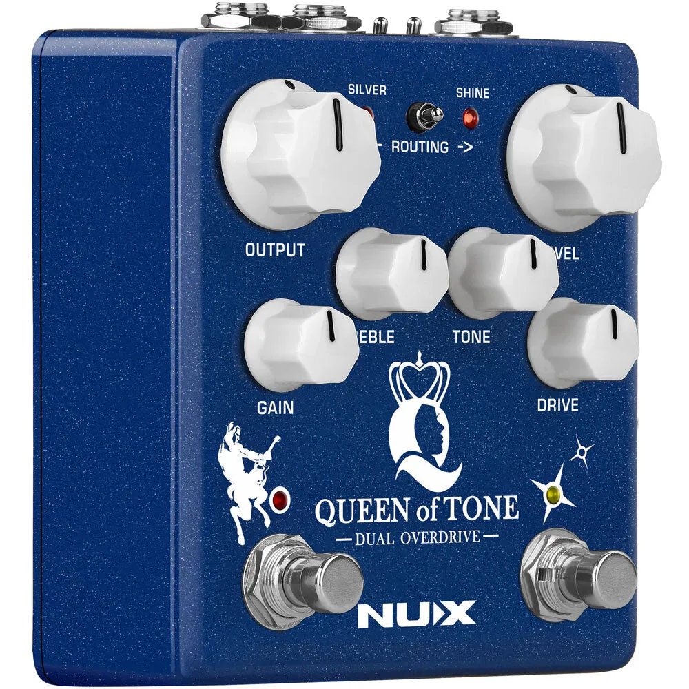NUX Verdugo Series Queen Of Tone Dual Overdrive Effects Pedal