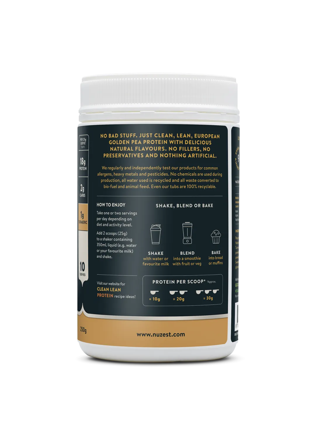 Nuzest Clean Lean Protein Chai Turmeric   Maca 250g