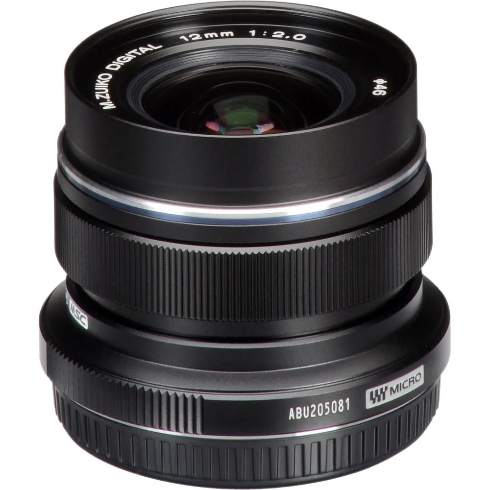 Olympus M.Zuiko Digital ED 12mm f/2 Lens | Black