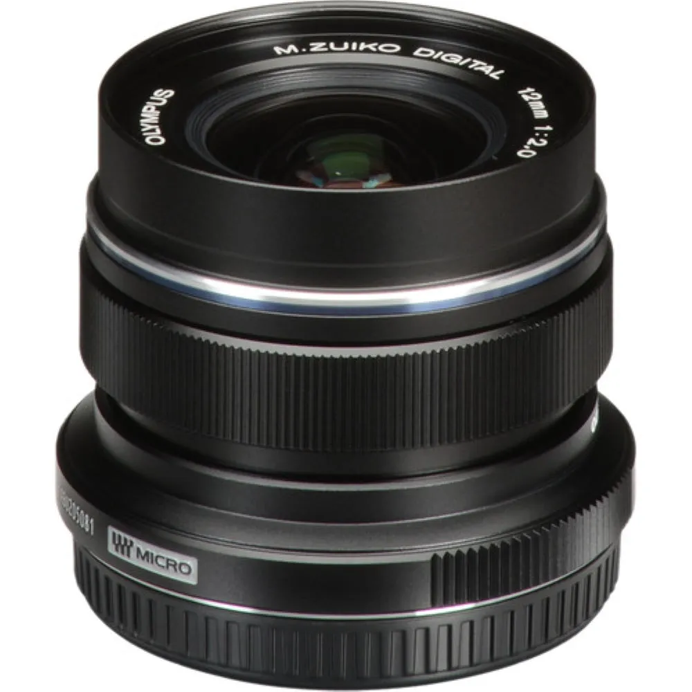 Olympus M.Zuiko Digital ED 12mm f/2 Lens | Black