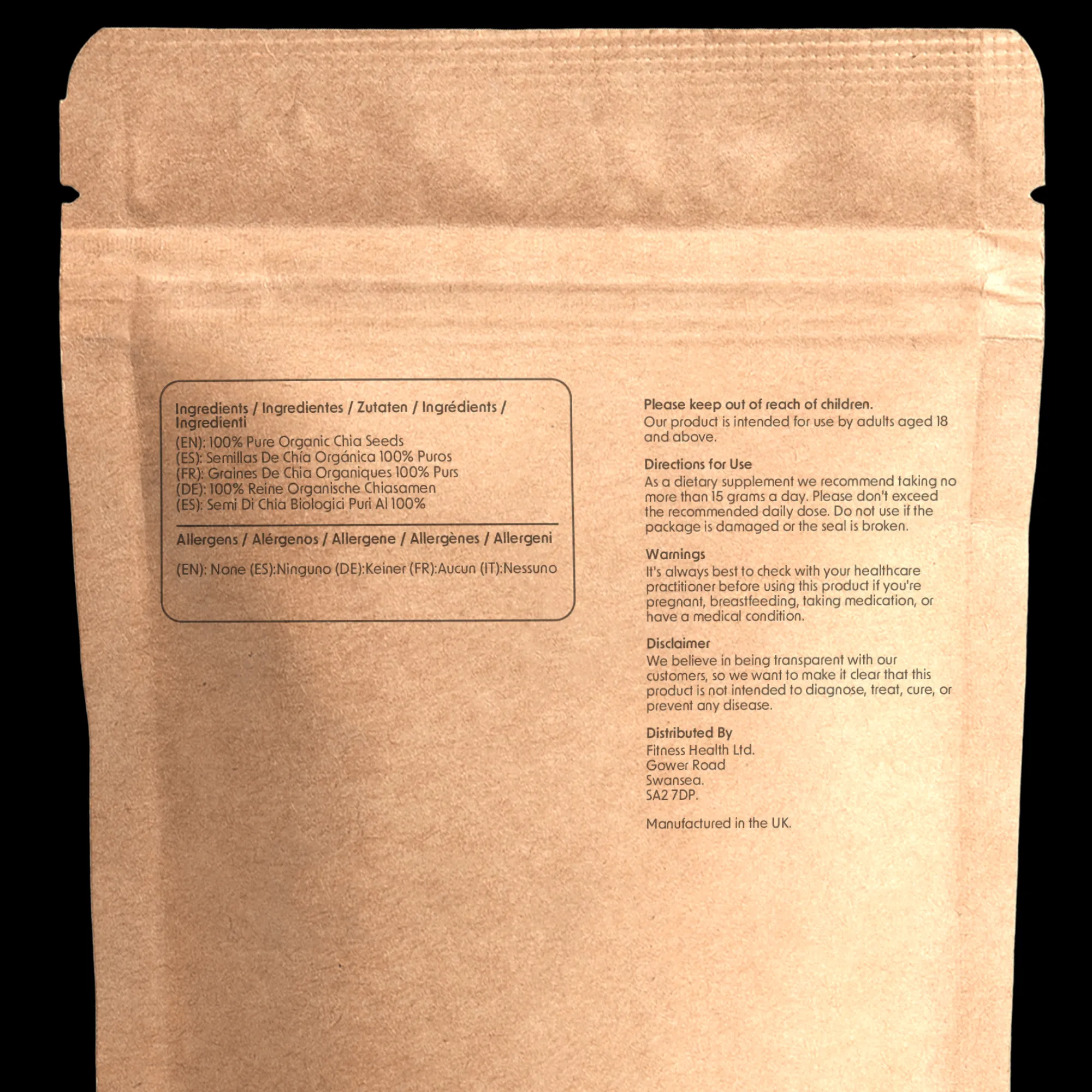 ORGANIC Chia Seeds Raw Whole Chia