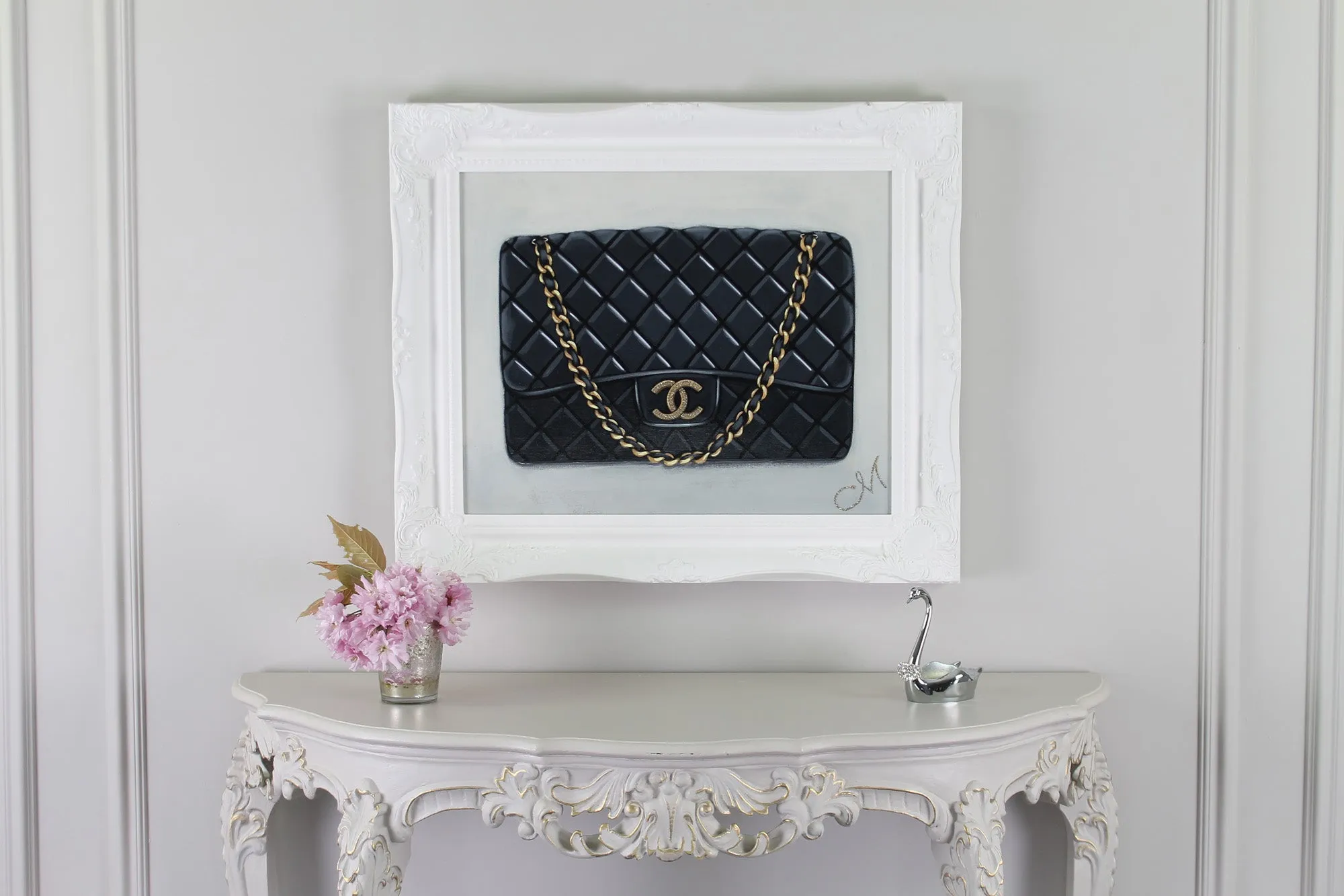 Original Timeless Black Chanel Painting