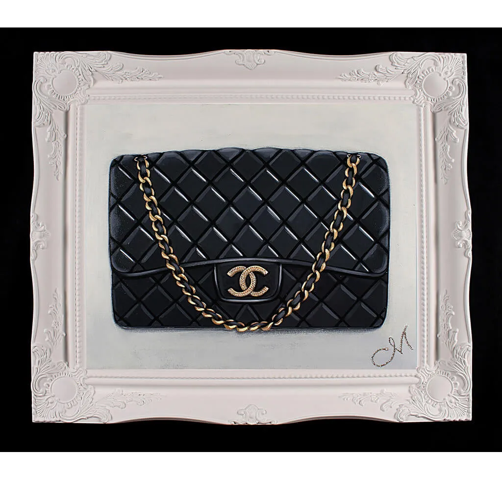 Original Timeless Black Chanel Painting