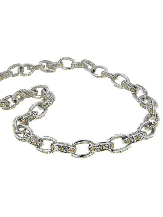 Oval Link Collection - Two-Tone Necklace