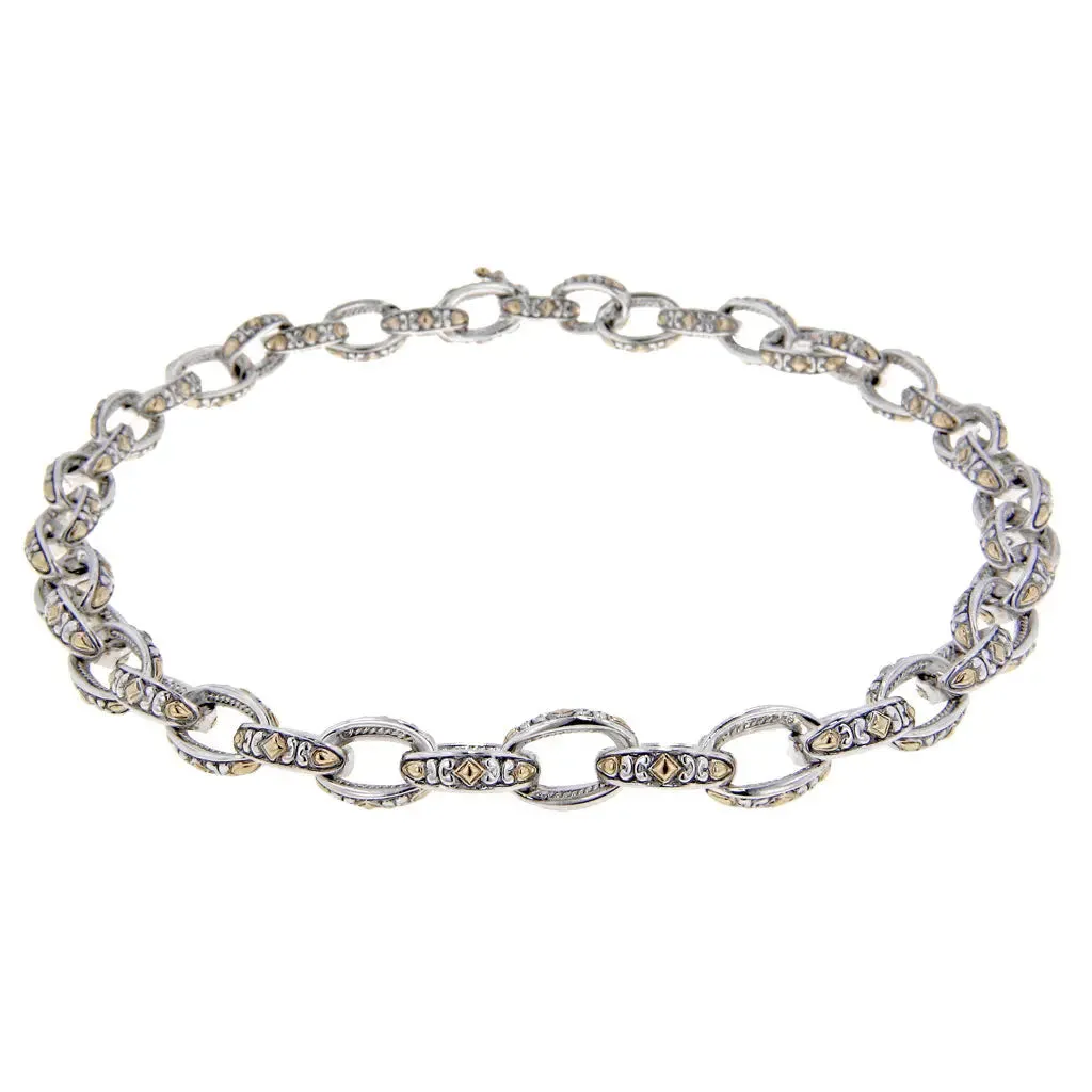 Oval Link Collection - Two-Tone Necklace