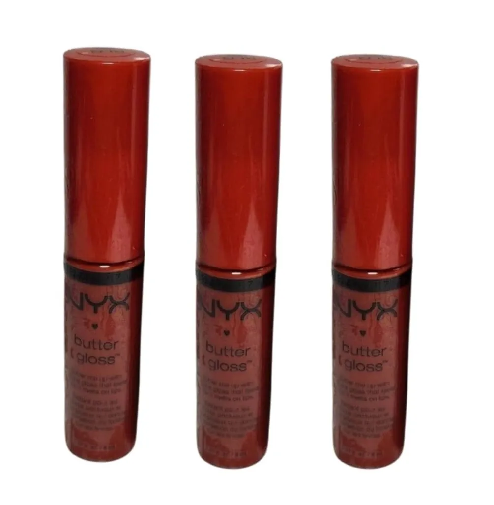 Pack of 3 NYX Butter Gloss, Strawberry Jam BLG25