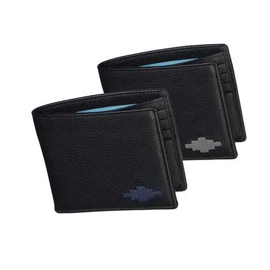 PAMPEANO Dinero Card Wallet - Black Leather